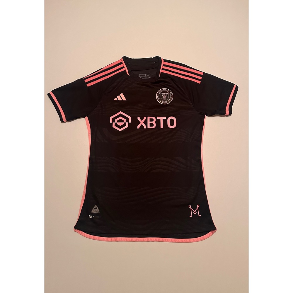 Adidas Inter Miami CF Messi 10 Away Jersey 2023/24 Black Pink Women's Large Slim